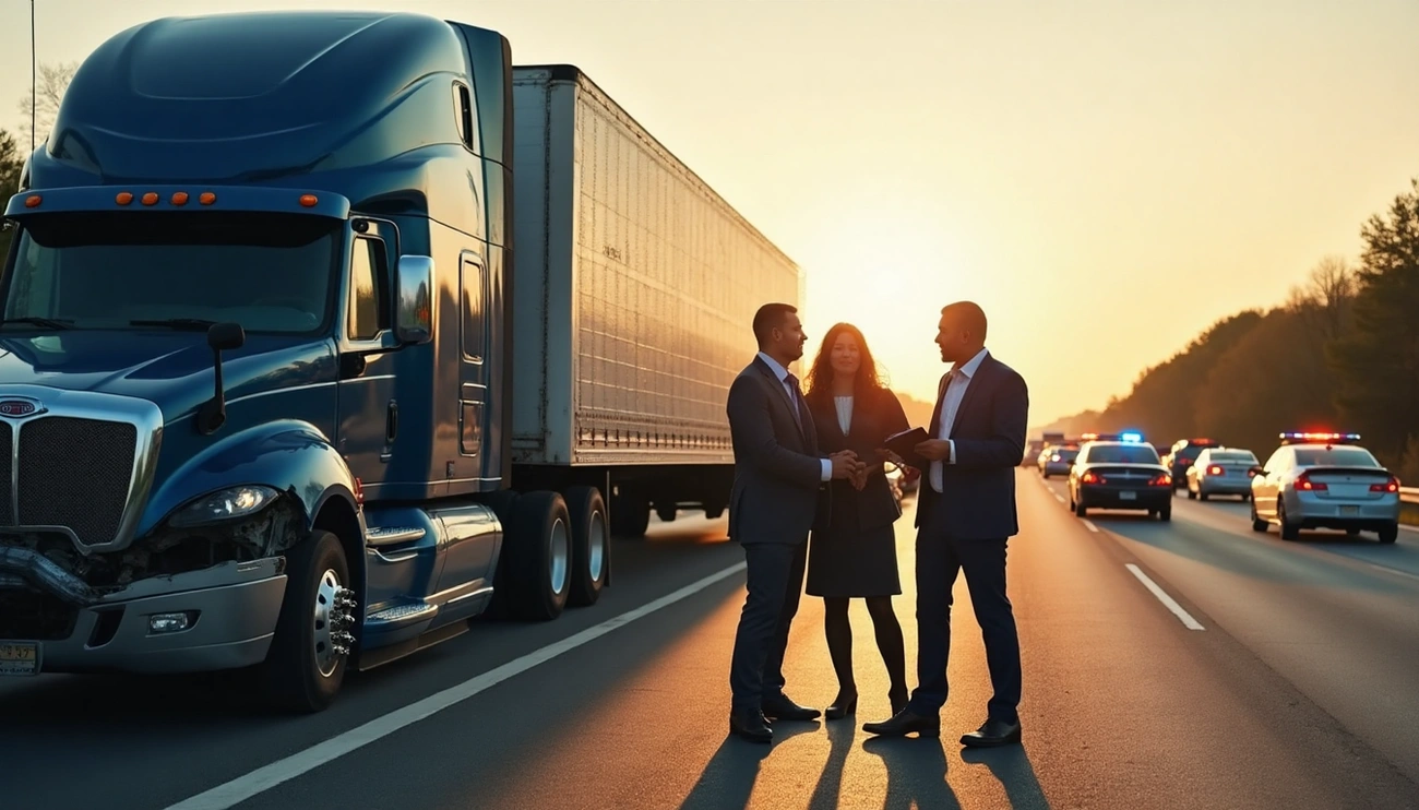 Injured person speaking with a lawyer about a truck accident settlement claim