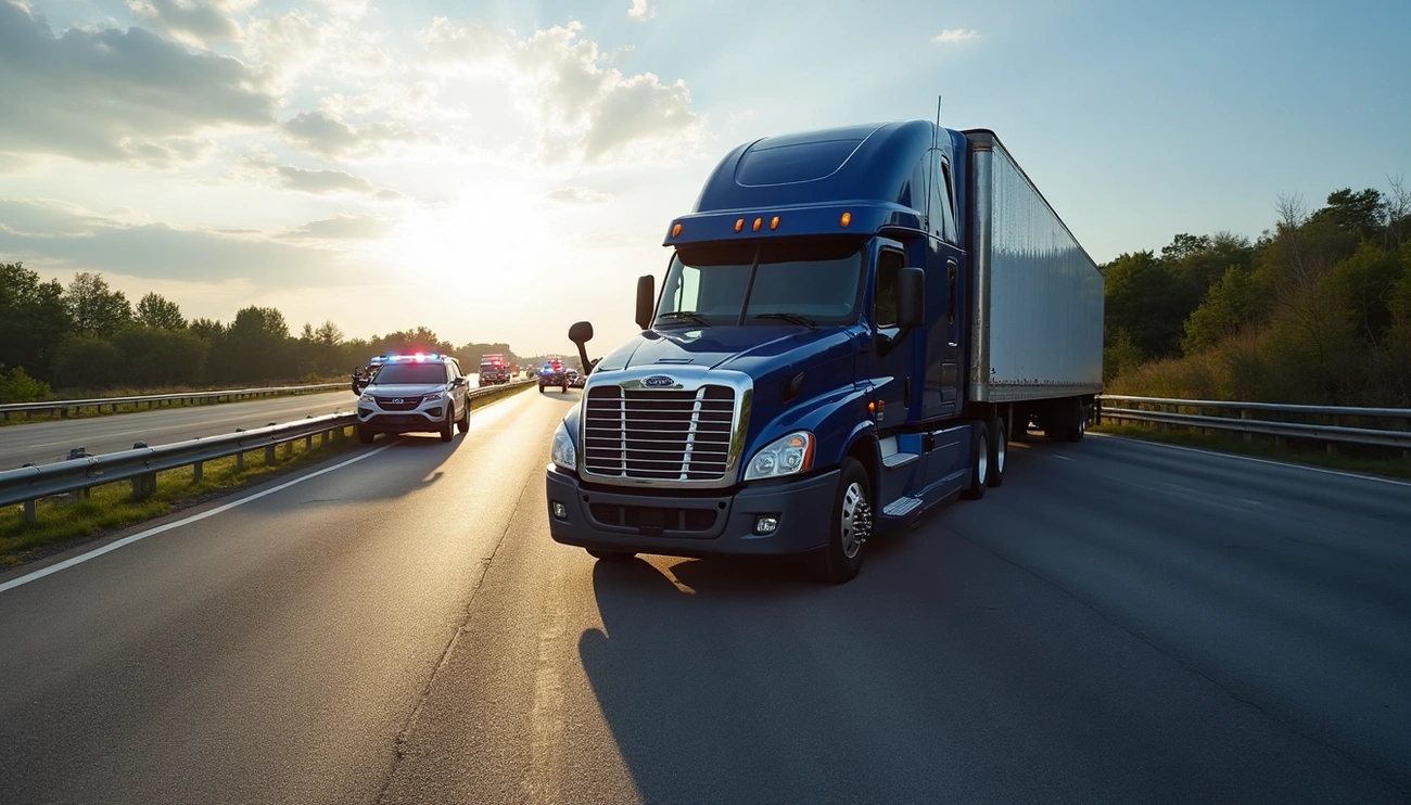 Tractor trailer accident attorney advising client after a serious truck crash