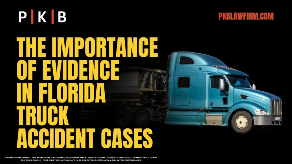 Truck accident case involving serious injury