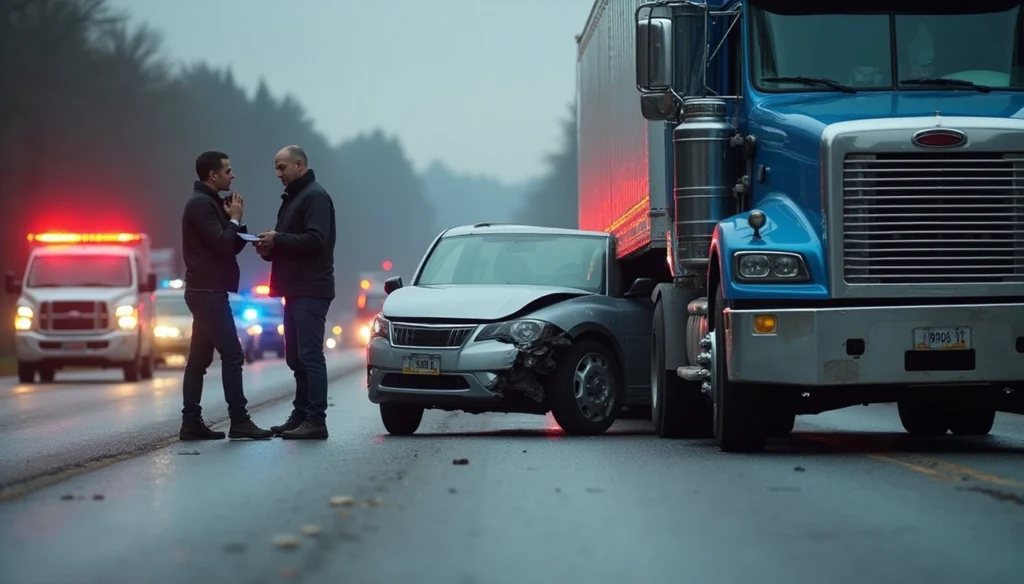 Crash victim refusing medical treatment—truck accident legal mistake.